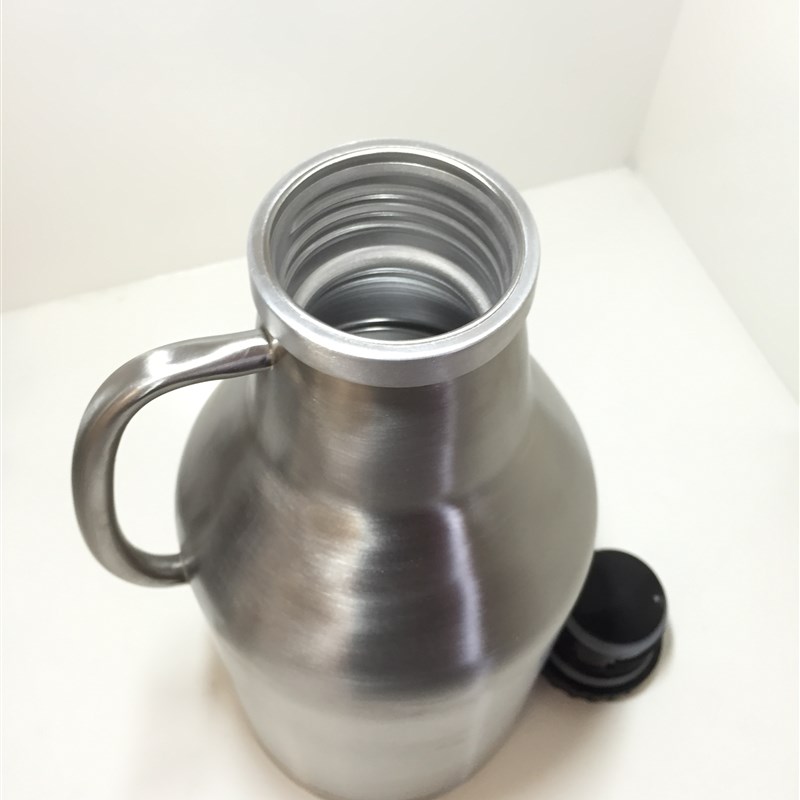 4L2L螺纹盖双层保温不锈钢啤酒桶家酿精酿啤酒保X温把手啤酒瓶