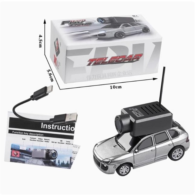 手机遥控1:64全比例遥控车保时y捷拍照自稳后驱小车6401迷你RC车