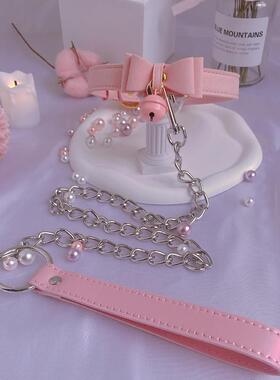 项链cos m铃铛女朋友牵引绳脖环项圈女定制颈环情侣锁骨链