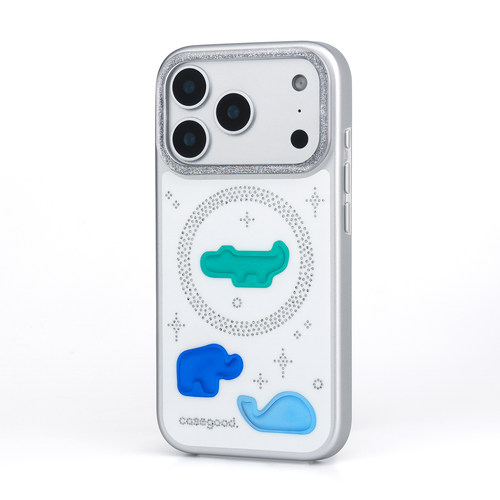 CASEGOOD 原创亮闪闪设计感闪粉小众磁吸手机壳iPhone17promax新款适用苹果16pro全包保护15磁吸支架高级