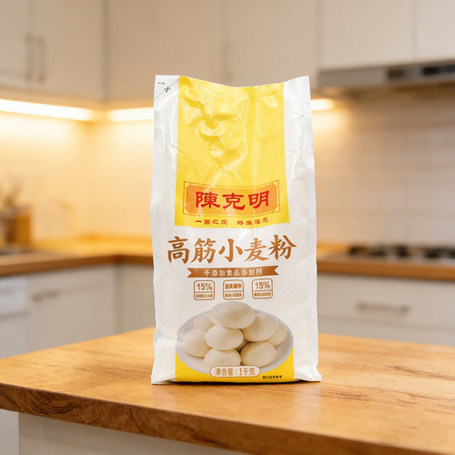 陈克明高筋小麦粉1kg袋装面粉