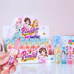 创意闪光温莎公主口红糖儿童水果味唇膏小零食趣味玩具六一节糖果