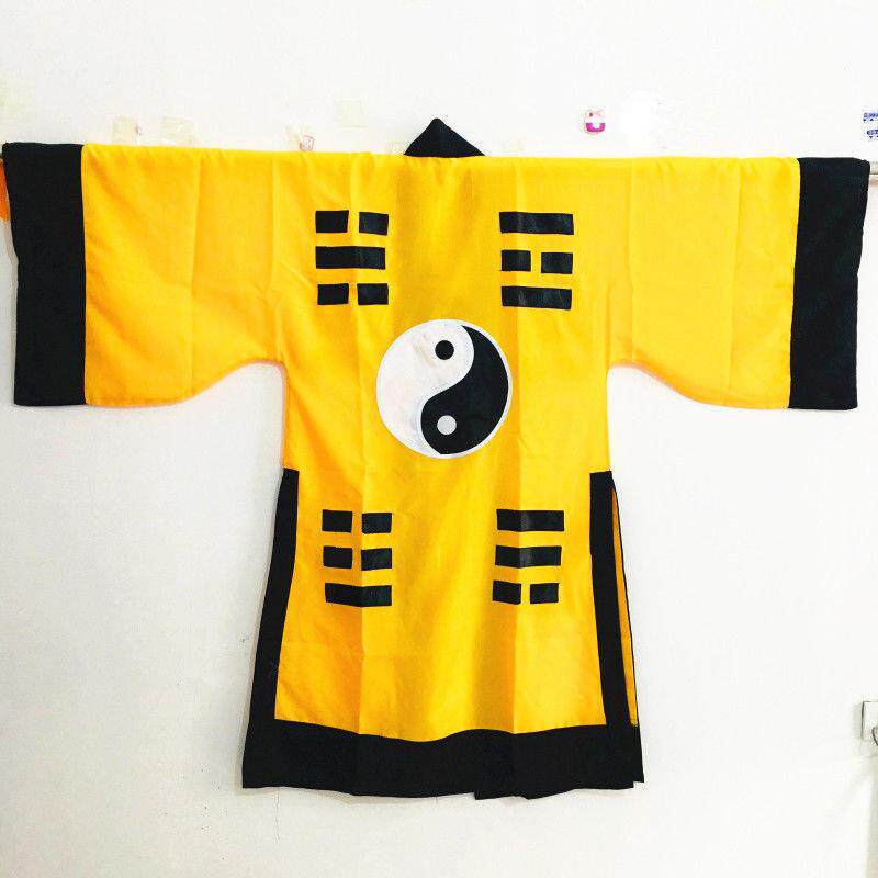 新款道士服道服道袍长袍套装万圣节古装武侠法衣太极八卦经衣林正
