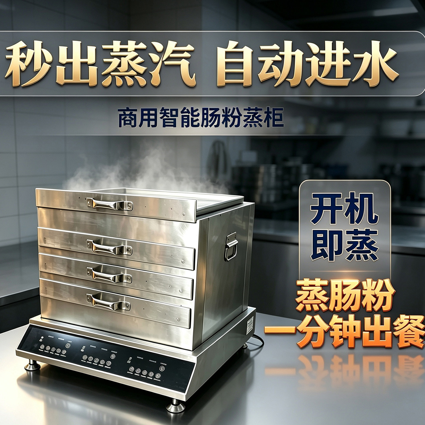 2026商用蒸箱智能蒸汽炉蒸米饭包子肠粉海鲜炖汤蒸包柜玉米馒头机