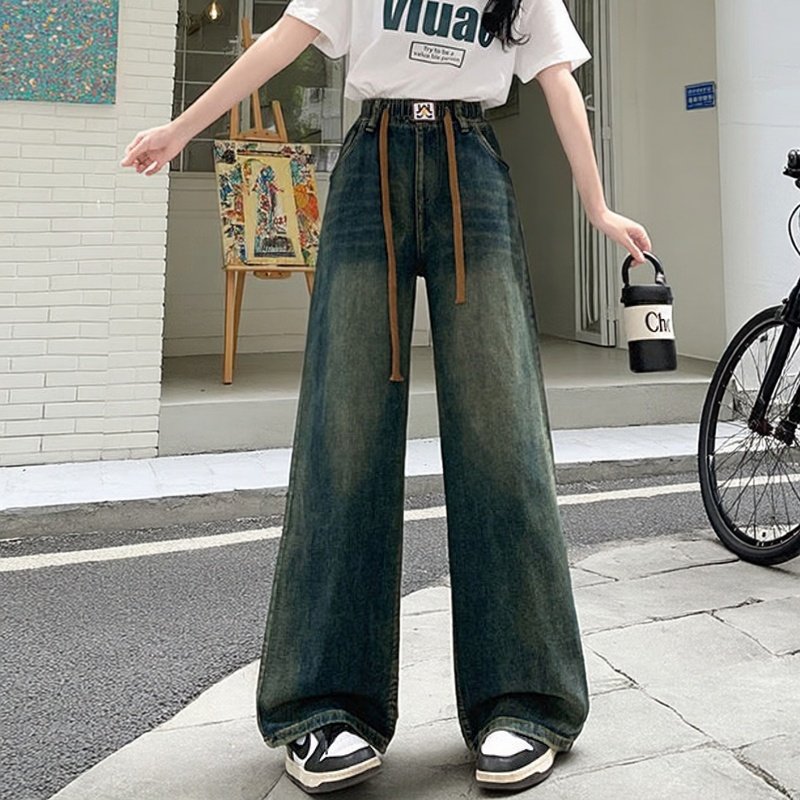 梨形身材胖MM遮胯显瘦休闲拖地裤2026春季新款简约舒适百搭阔腿裤,女装/女士精品,大码裤装,淘宝优惠券,粉丝福利购,淘宝优惠卷