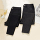 打底裤 女外穿松紧腰仿牛仔裤 黑色裤 超大码 子胖妹妹弹力小脚铅笔裤
