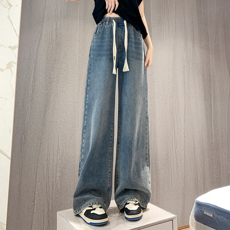 超大码阔腿女士早春季2025新款梨形身材直筒宽松拖地裤,女装/女士精品,大码裤装,淘宝优惠券,粉丝福利购,淘宝优惠卷