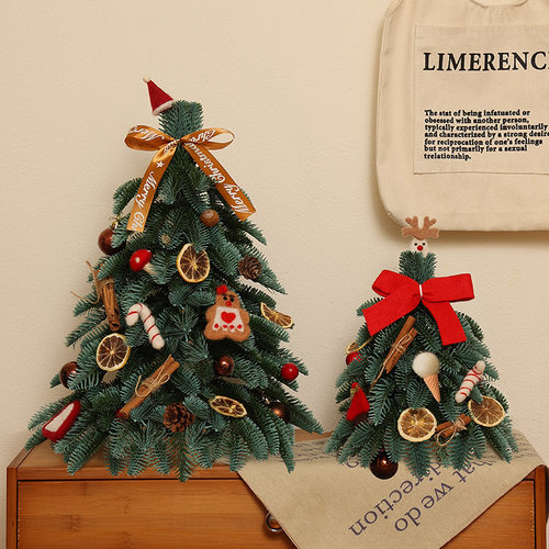 家用诺贝松圣诞树套餐摆件
