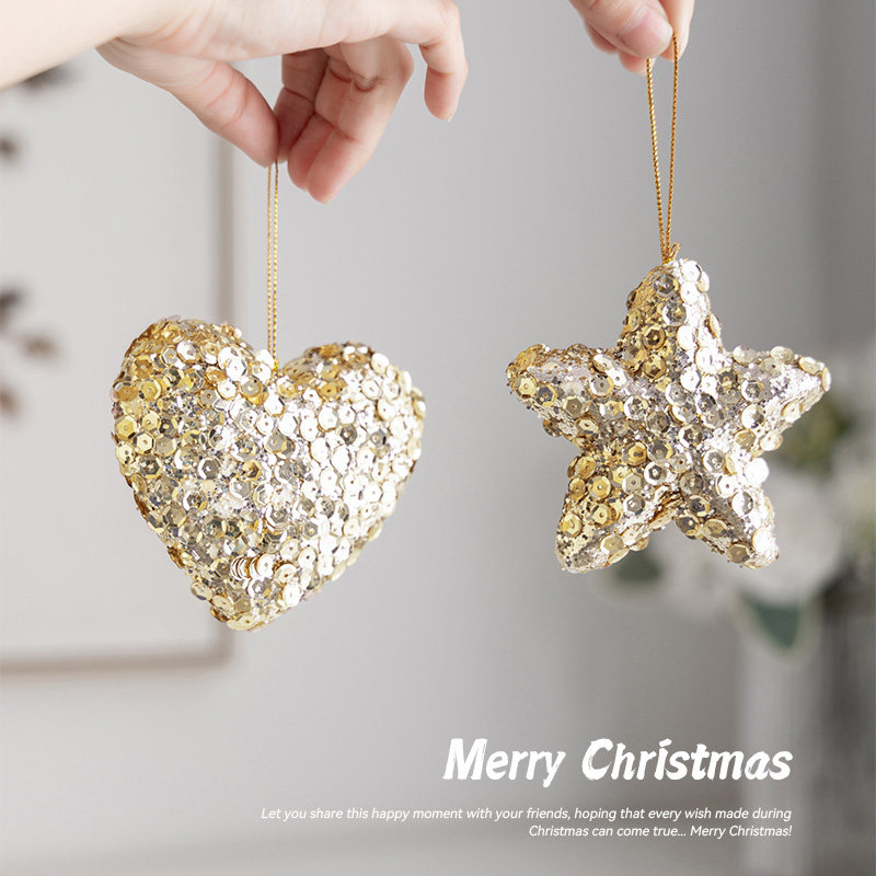 迷饰圣诞节装饰闪粉配件圣诞球铃铛五角星装扮圣诞树装饰亮片挂件,节庆用品/礼品,圣诞装饰品,淘宝优惠券,粉丝福利购,淘宝优惠卷