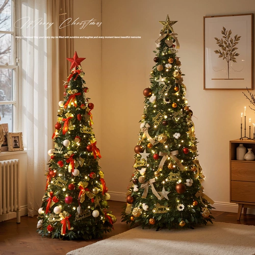 Mystery 2025, новая складная рождественская елка для дома, большие светящиеся напольные украшения своими руками, рождественские украшения