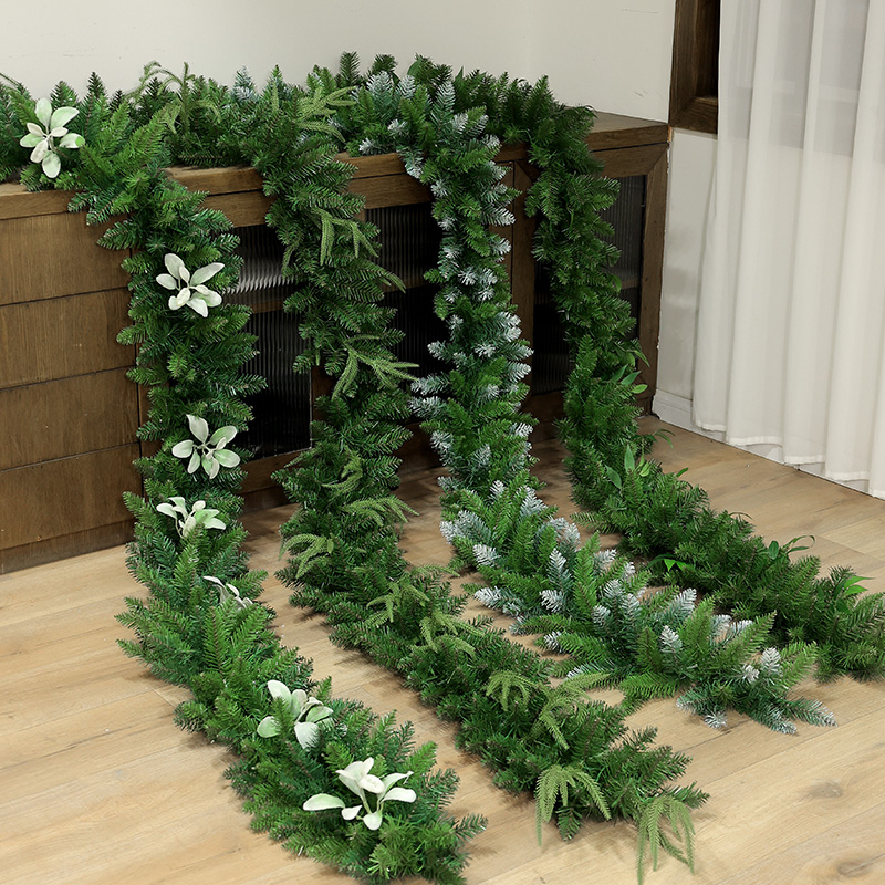 迷饰圣诞节装饰品加密藤条门挂