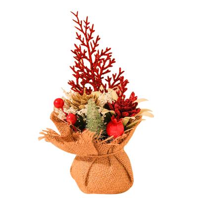 家用迷你圣诞树ins风桌面摆件