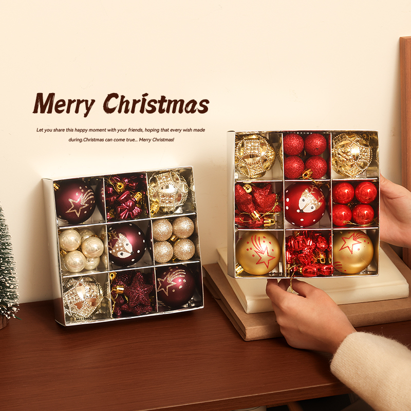 迷饰圣诞树彩球挂饰圣诞节装饰品