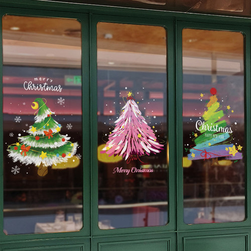 圣诞节装饰品静电贴窗贴窗户玻璃