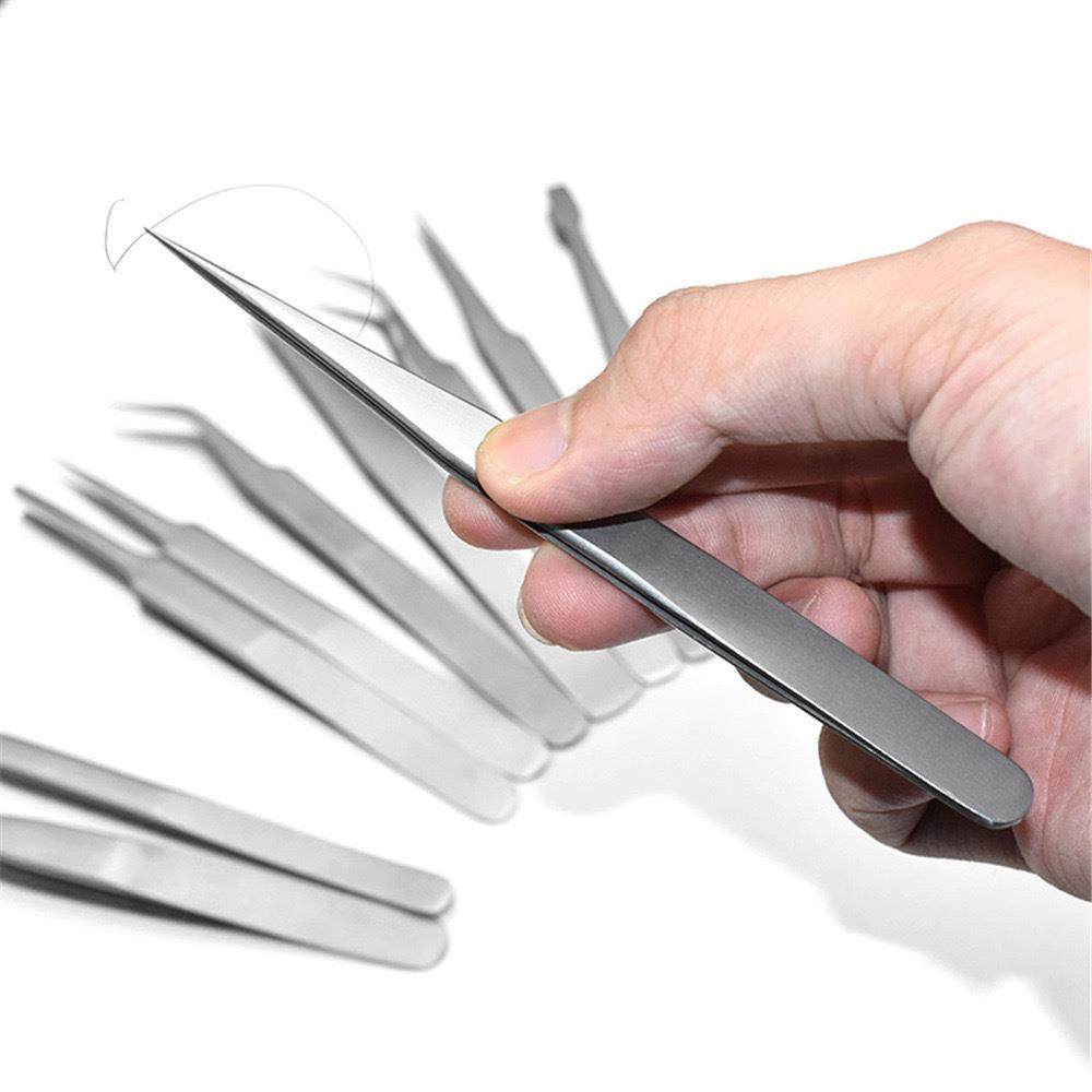 不锈钢镊子ST系列圆边1.5mm尖头弯头夹持燕窝嫁接睫毛夹精密电子,居家布艺,镊子,淘宝优惠券,粉丝福利购,淘宝优惠卷