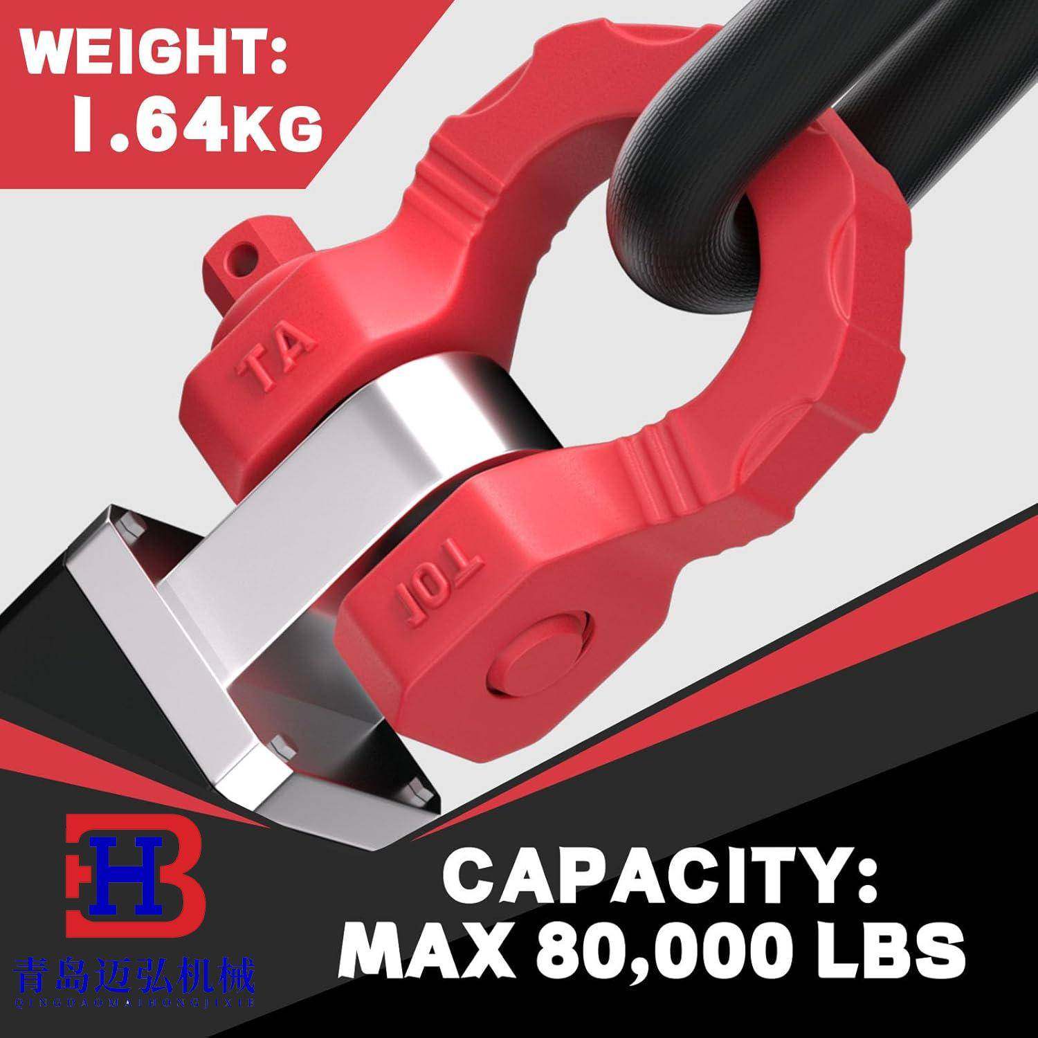 10T异形拖车卸扣 10吨越野车拖车钩 盒装2只救援拖车U钩 弓形卸扣,搬运/仓储/物流设备,卸扣/锁扣/吊环/套环/吊钩,淘宝优惠券,粉丝福利购,淘宝优惠卷