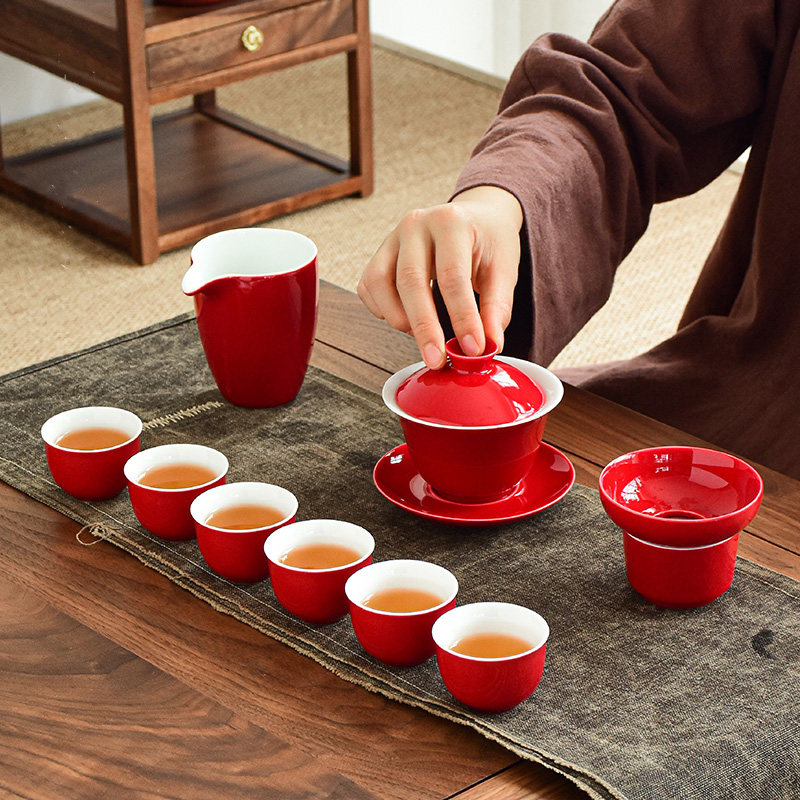 功夫茶具套装家用整套办公会客泡茶壶伴手礼品高档送客户定制logo,餐饮具,功夫茶具,淘宝优惠券,粉丝福利购,淘宝优惠卷