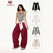 NINJA街舞潮牌个性 系腰罩衫 跳爵士舞显瘦开衫 HIPHOP 上衣美式 腰搭