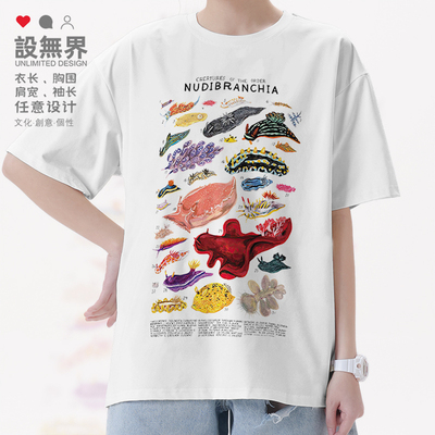 海洋软体动物裸鳃类海牛海兔T恤