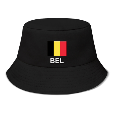 比利时Belgium足球运动太阳帽渔夫帽男女防晒帽国家帽子夏设 无界