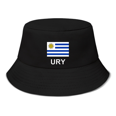 乌拉圭Uruguay国家足球帽子男女太阳帽渔夫帽学防晒钓鱼帽设 无界