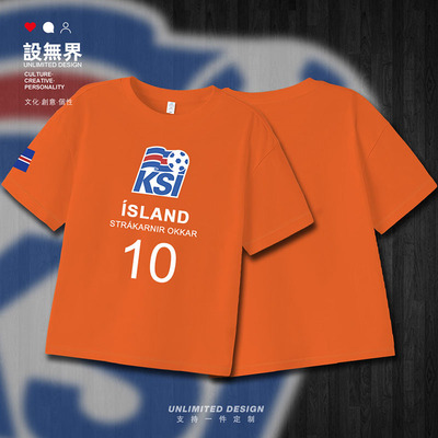 冰岛Iceland短袖男女童装落肩T恤