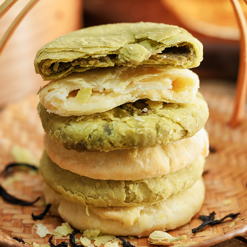 寻脆记台湾风味黄油奶酥太阳饼奶香千层酥饼新中式糕点茶点心盒装