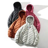 平替同款 外套男女连帽夹克潮 双面穿羽绒服冷冬防寒保暖白鸭绒短款