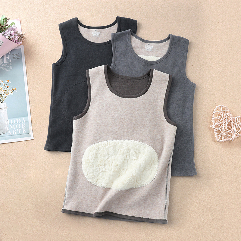 冬季抗寒马甲德绒桑蚕丝羊毛背心