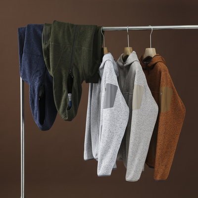 保暖抓绒开衫卫衣运动针织外套