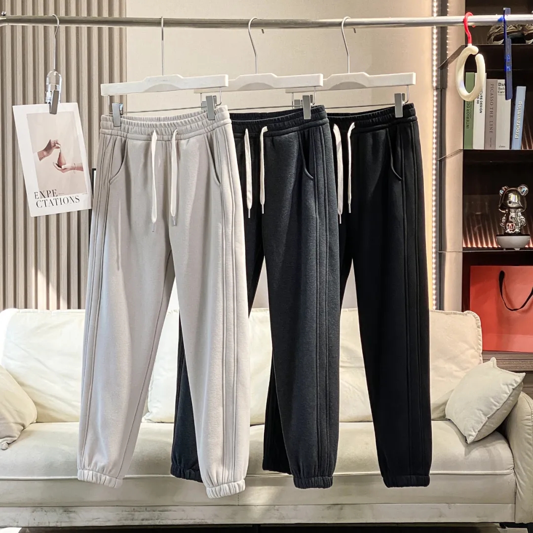 厚实防寒裤冬季加绒加厚运动卫裤女款高品质舒适百搭束脚休闲裤潮