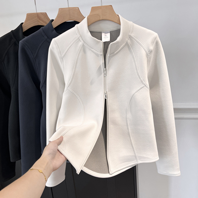 高颜值石墨烯小蛮腰短外套摇粒绒