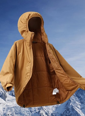 “鸟”比羽绒还保暖的棉服！户外轻量P棉外套防冷风运动连帽棉衣