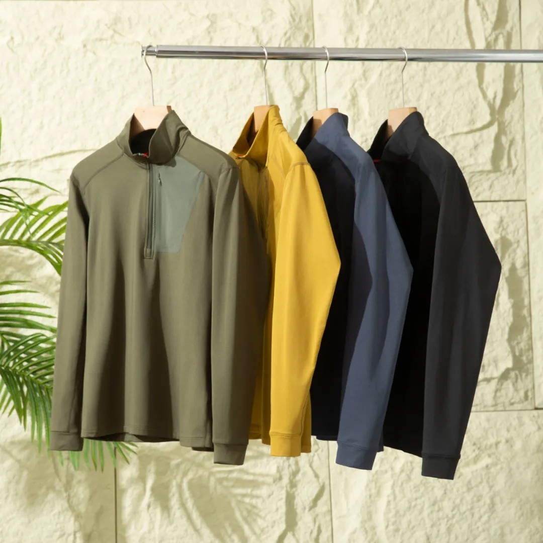 自发热暖绒！半拉链立领抓绒卫衣