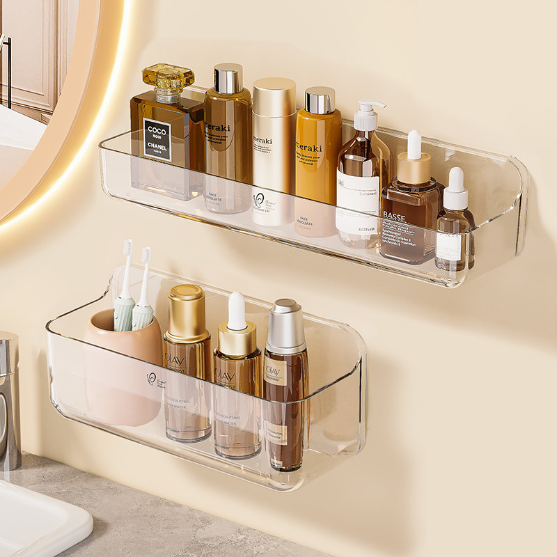轻奢卫生间置物架浴室化妆品洗手间洗漱台墙上壁挂免打孔收纳架子,家庭/个人清洁工具,浴室角架/置物架,淘宝优惠券,粉丝福利购,淘宝优惠卷