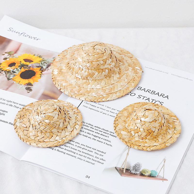 手工编织小草原创摆件环创草编装饰diy创意材料自然角饰品摆设