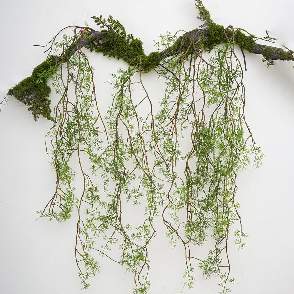 仿真绿植壁挂垂吊植物墙装饰藤条假花塑料室内客厅吊顶墙面挂件