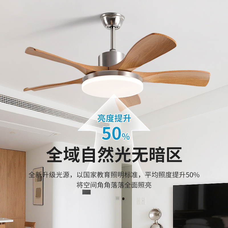 中古风扇灯2025新款大气复古吊扇灯客厅灯扇一体餐厅带灯风扇吊灯