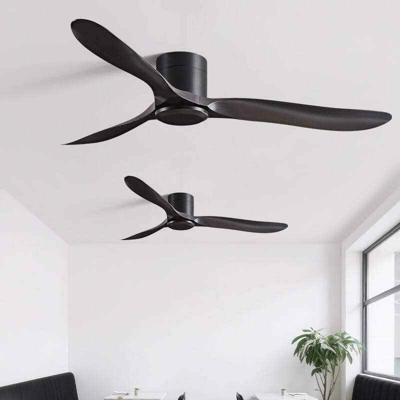 大风力吊扇餐厅静音工业变频遥控客厅家用简约复古无灯吸顶电风扇