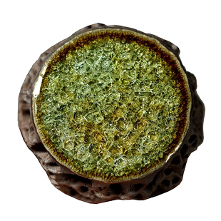 慕砚手作太湖石盖置茶道功夫茶具实心盖子架紫砂壶盖碗陶瓷壶盖托