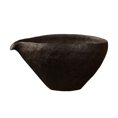 慕砚粗陶手捏公道杯茶海