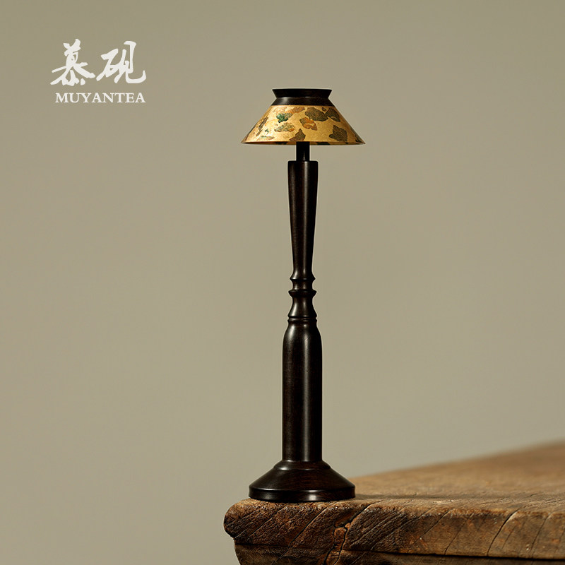 慕砚手作檀木灯罩小茶灯禅意复古茶空间摆件创意侘寂风台灯氛围灯,餐饮具,茶道/零配,淘宝优惠券,粉丝福利购,淘宝优惠卷