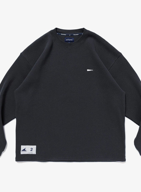 现货DESCENDANT DCPN/Waffle Crewneck休闲华夫格长袖T恤