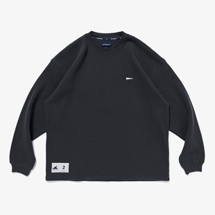 现货DESCENDANT DCPN/Waffle Crewneck休闲华夫格长袖T恤