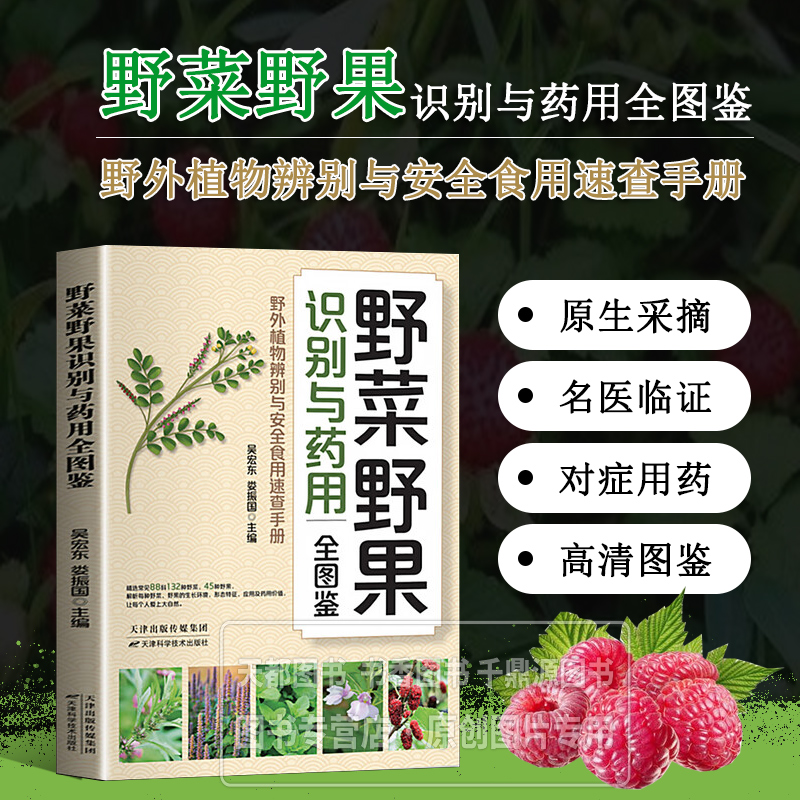 野菜野果识别与药用全图鉴 野外植物辨别与安全食用速查手册 形态特征与鉴别要点 药用功效 食用方法与禁忌 采集时机与处理方式