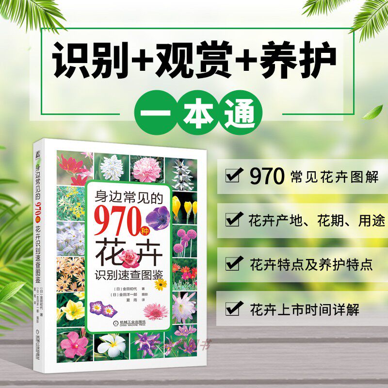 正版书籍 身边常见的970种花卉识别速查图鉴 花的颜色和盛开季节识别观赏养护一本通 花卉识别鉴赏花卉品种种类名称大全图谱彩色属于什么档次？