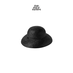 hot holy heart木髓头盔草帽游猎头盔进口天然拉菲草手编帽子新款