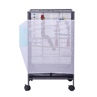 大号方笼防溅纱网防尘布笼防羽粉防撒笼罩鹦鹉笼衣鸟笼罩子易清洁