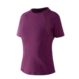 运动速干衣女套装秋冬新款透气短袖瑜伽服上衣修身显瘦跑步健身服