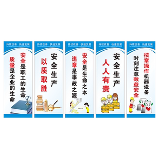 工厂安全生产标语 车间制度墙贴警示标志宣传语 企业文化 质量品质管理挂图 环境保护 仓库消防安全标语警示